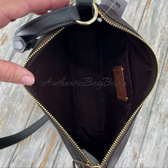 Authentic Coach Ellie File Bag In Signature Canvas Crossbody Purse - Picture 5 of 6